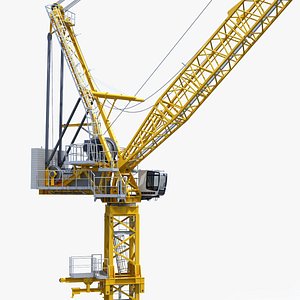 3D model Tower crane LIEBHERR 710 HC-L Litronic Luffing