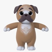 Cute Pup Boxer RIG - Game Ready