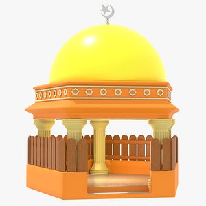 mosque animation 3D model