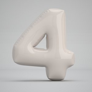 4 Number Balloon