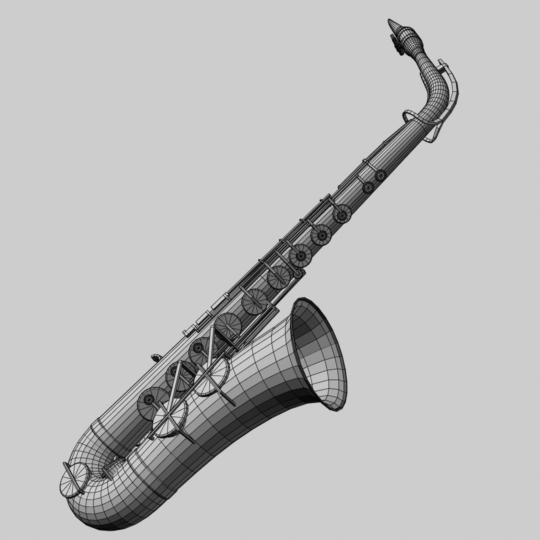 3d Saxophone Instrument Model