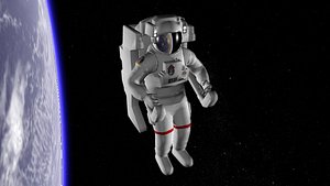 Astronaut EMU Low Poly