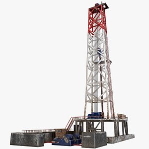 3D model drilling rig