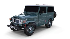 3D toyota land cruiser chassis