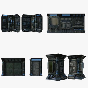 Asset Pack Vol 7 - Sci-Fi Modular Corridors model
