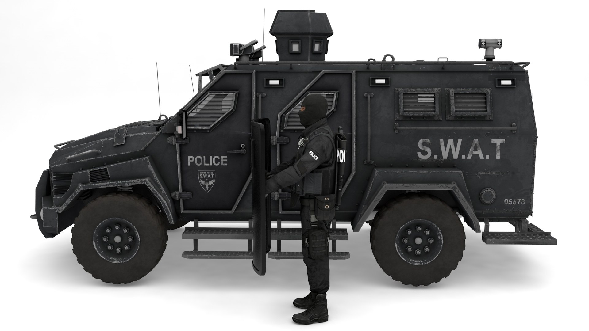 3D Model Riot Police - TurboSquid 1994387