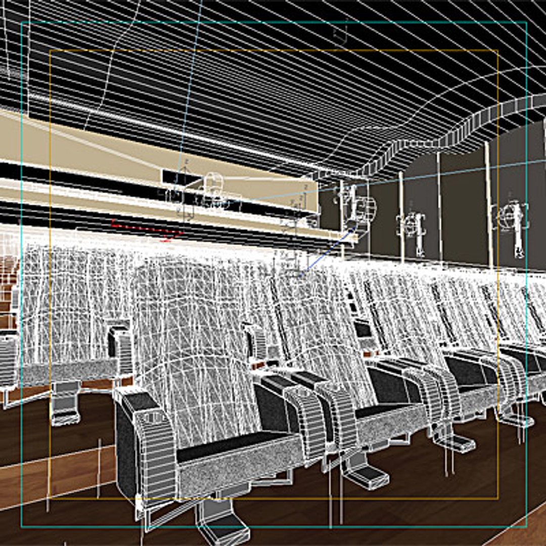 Hall Theatre 3d Model