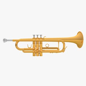 3d model trumpet horns