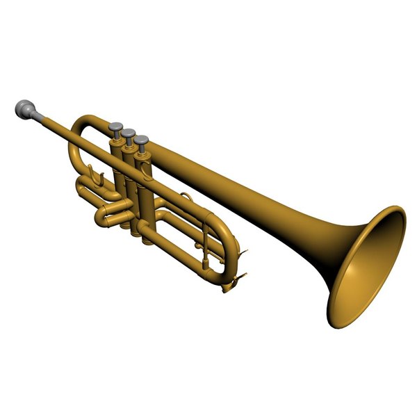 modelo 3d Juguete de instrumento musical de trompeta - TurboSquid