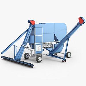 3D Harvester grain cleaning complex