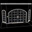 3D French Doors Model