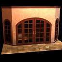 french door 3d model