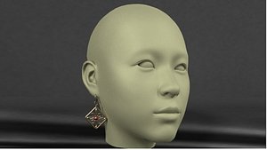 3D Earrings model