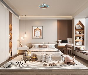 modern bedroom 3D model