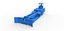 Tractor pulling sled Scale 1 to 25