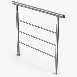 Iron Stair Railing 3D