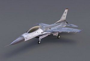 f16 fighter plane 3d max