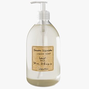 3D realistic gingers milk liquid