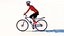 ciclista - stazionario animato