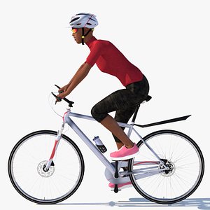 cycling animation stationary 3D model