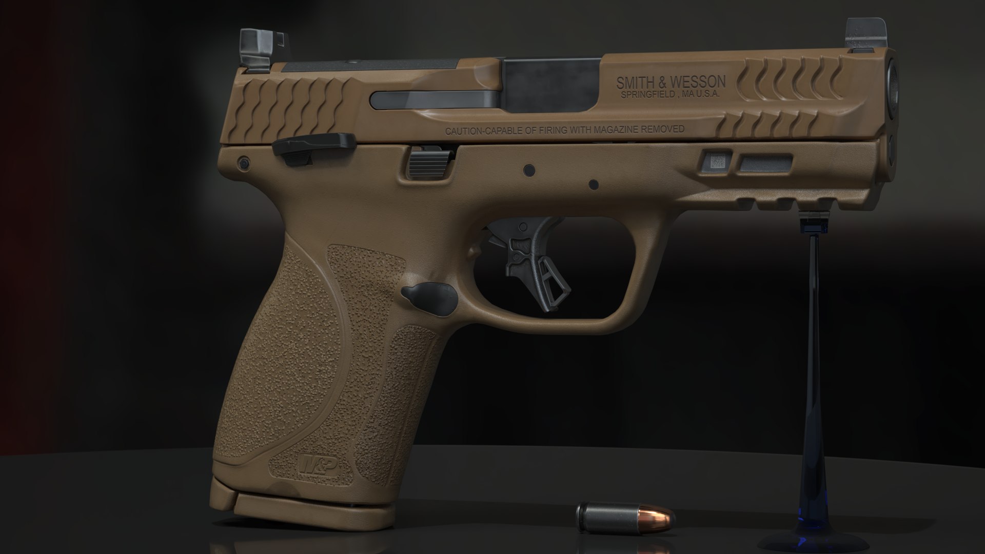 3D Smith Wesson MP M20 Pistol Low-poly 3D Model - TurboSquid 2478427