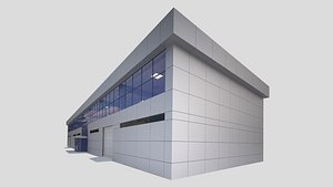 3D factory office building