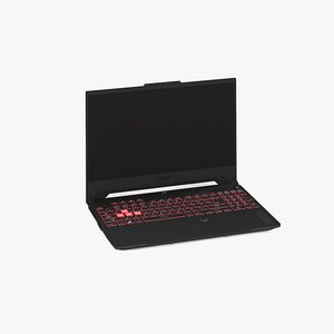 3D Laptop ASUS FA507 model