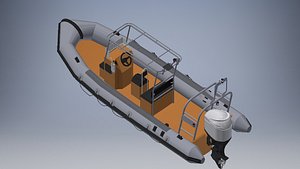 Rib V2 Boat Trip 3d model 3D