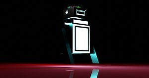 W02 - ROB  Low Poly Robot for Games 3D model