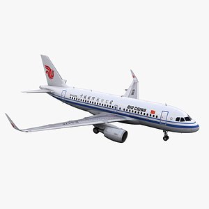3D a319 air china model