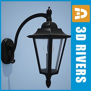3d model street lamp lighting 01