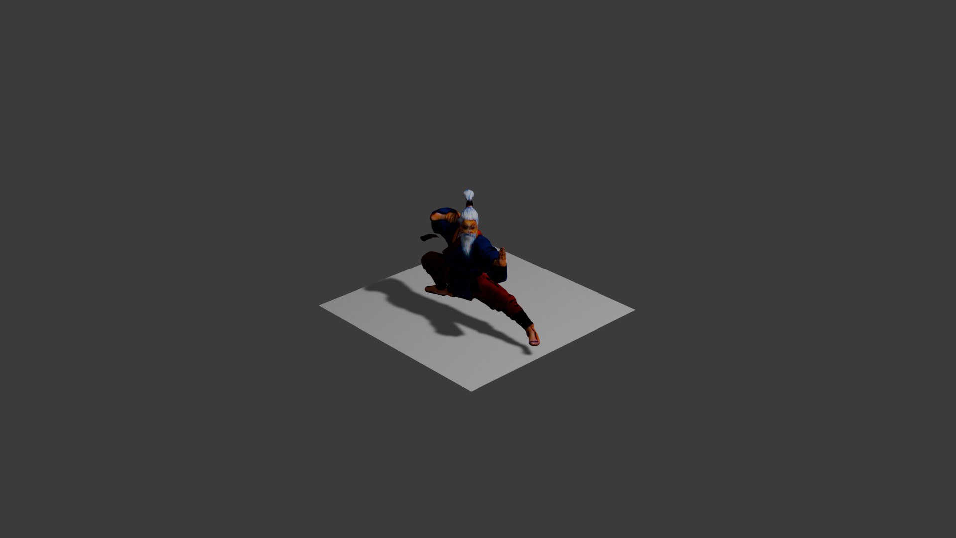 Elder Kung Fu Warrior 3D TurboSquid 2209654
