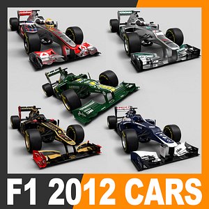 F1 2012 Cars and Helmets