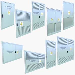 Industrial Doors v1 3D model