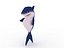 Cartoon Shark (Male) - Cartoonish Aquatic Creature 3d model
