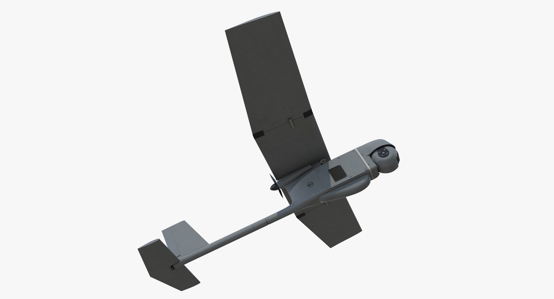 Small Hand Launched Remote Controlled UAV RQ-11B Raven 3D model preview