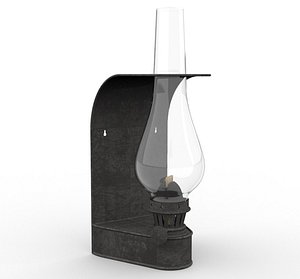3D model Vintage kerosine wall sconce