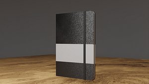 Notebook with strap 3D