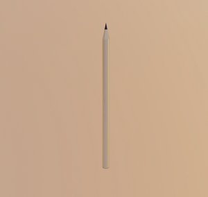 3D pencil wood model