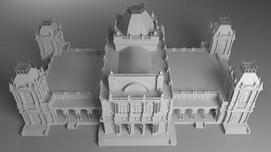 3D Noor Mahal Palace Bahawalpur model