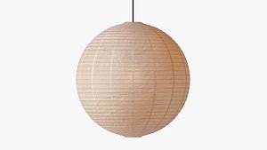 3D Paper globe ceiling lamp model