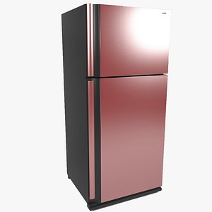 3D 4 lowpoly Refrigerators model