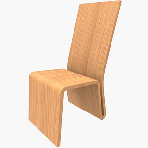 3d chair design wood