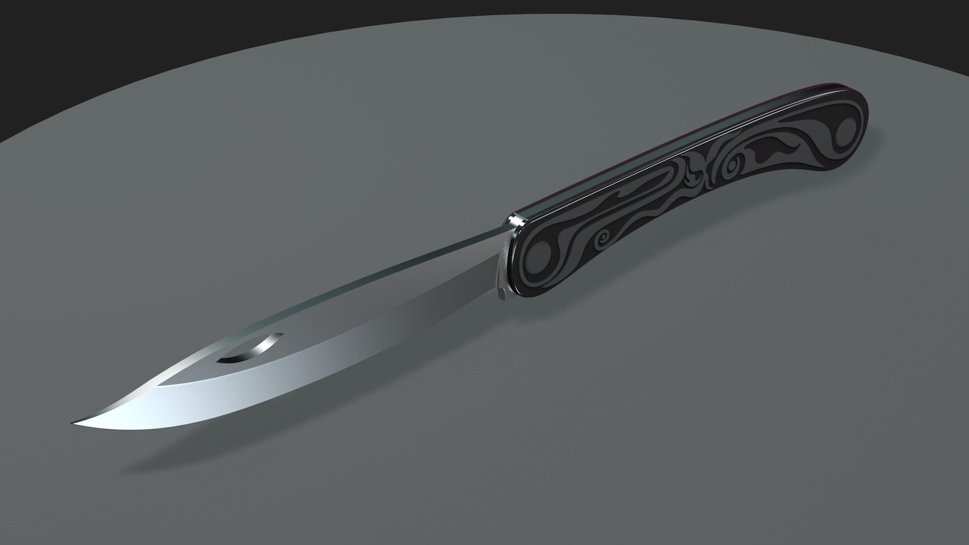 Knife with patterns 3D model - TurboSquid 2062076