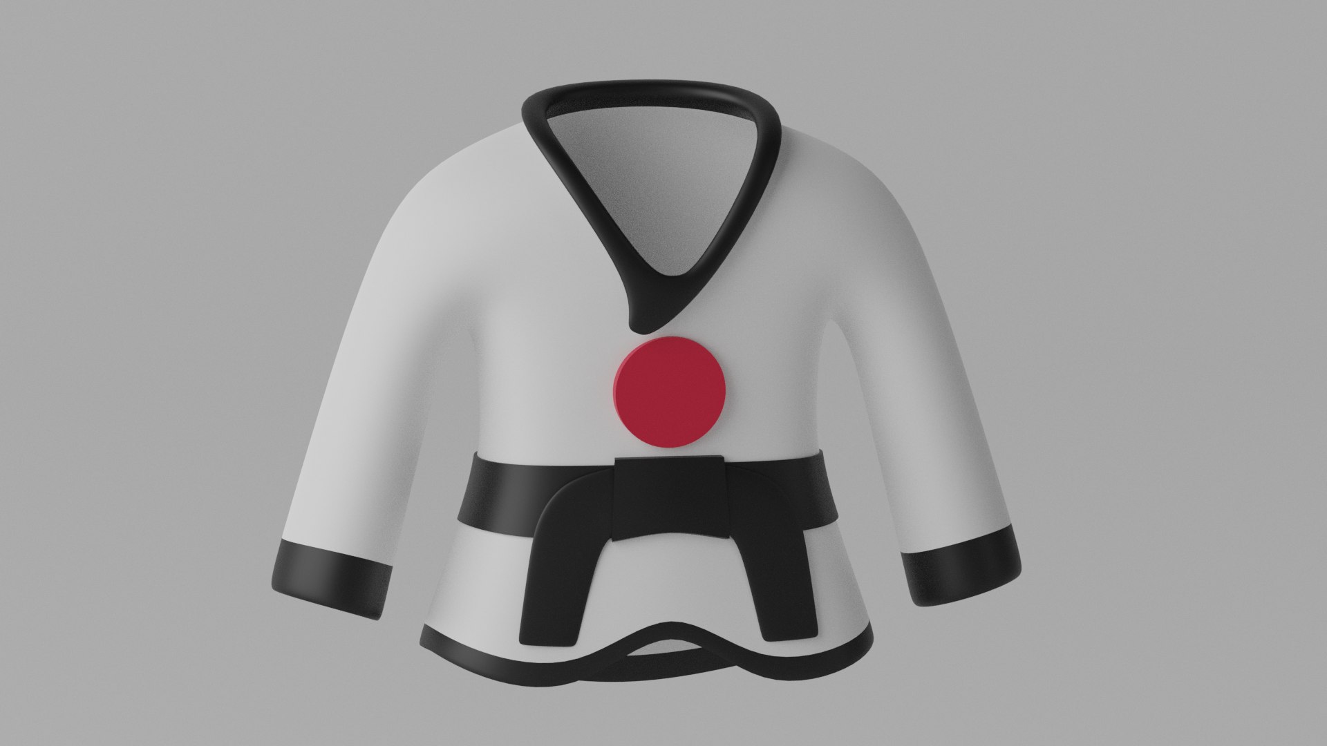 Japanese Karate Uniform Suit 3D Model - TurboSquid 2186693