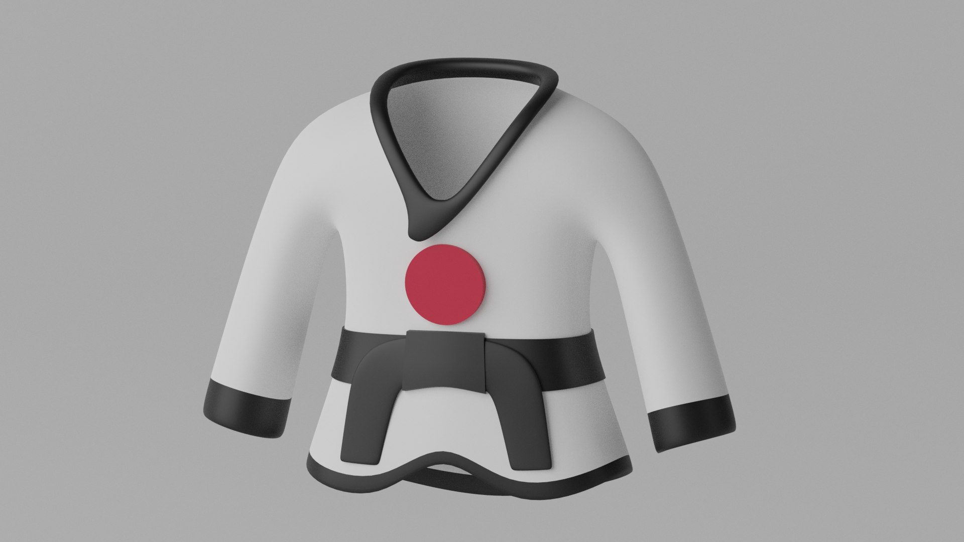 Japanese Karate Uniform Suit 3D Model - TurboSquid 2186693