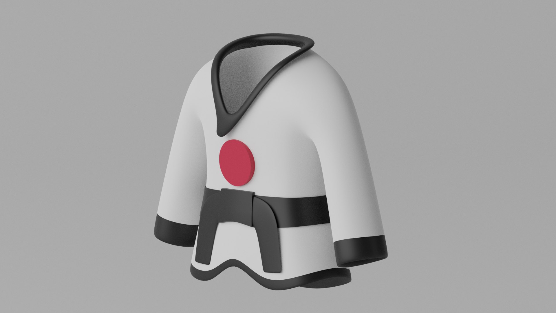 Japanese Karate Uniform Suit 3D Model - TurboSquid 2186693