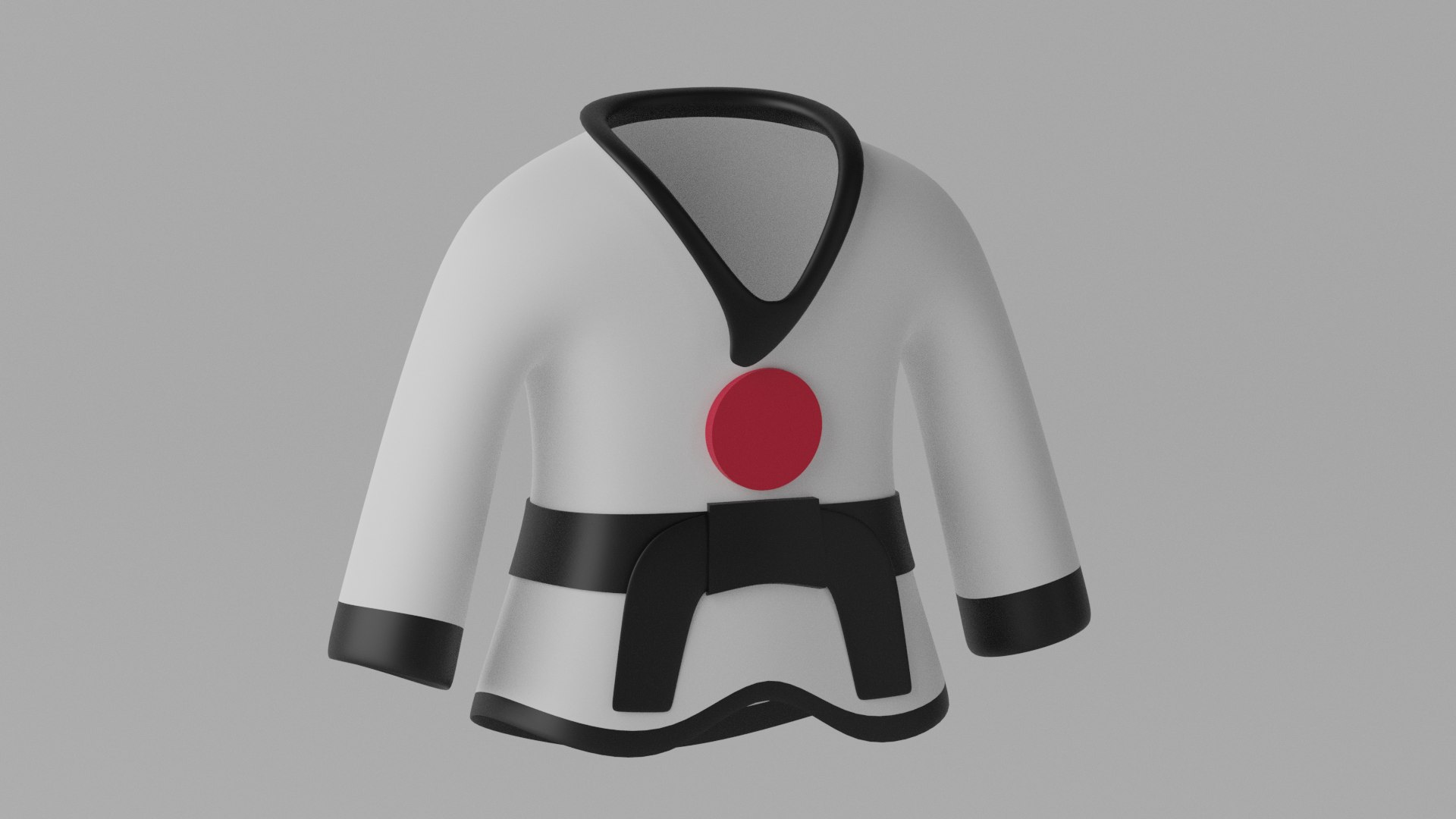 Japanese Karate Uniform Suit 3D Model - TurboSquid 2186693