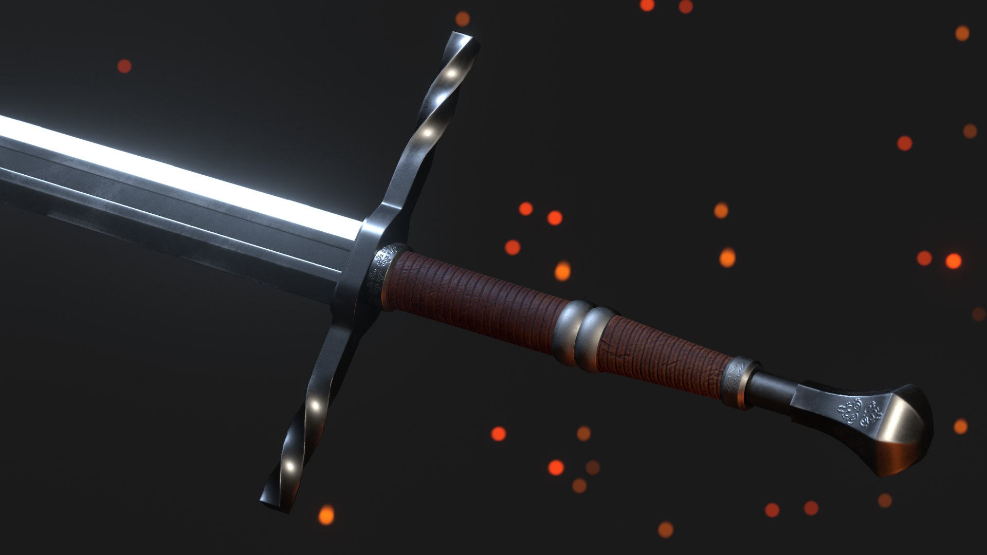 Medieval Longsword 3D Model - TurboSquid 1876374