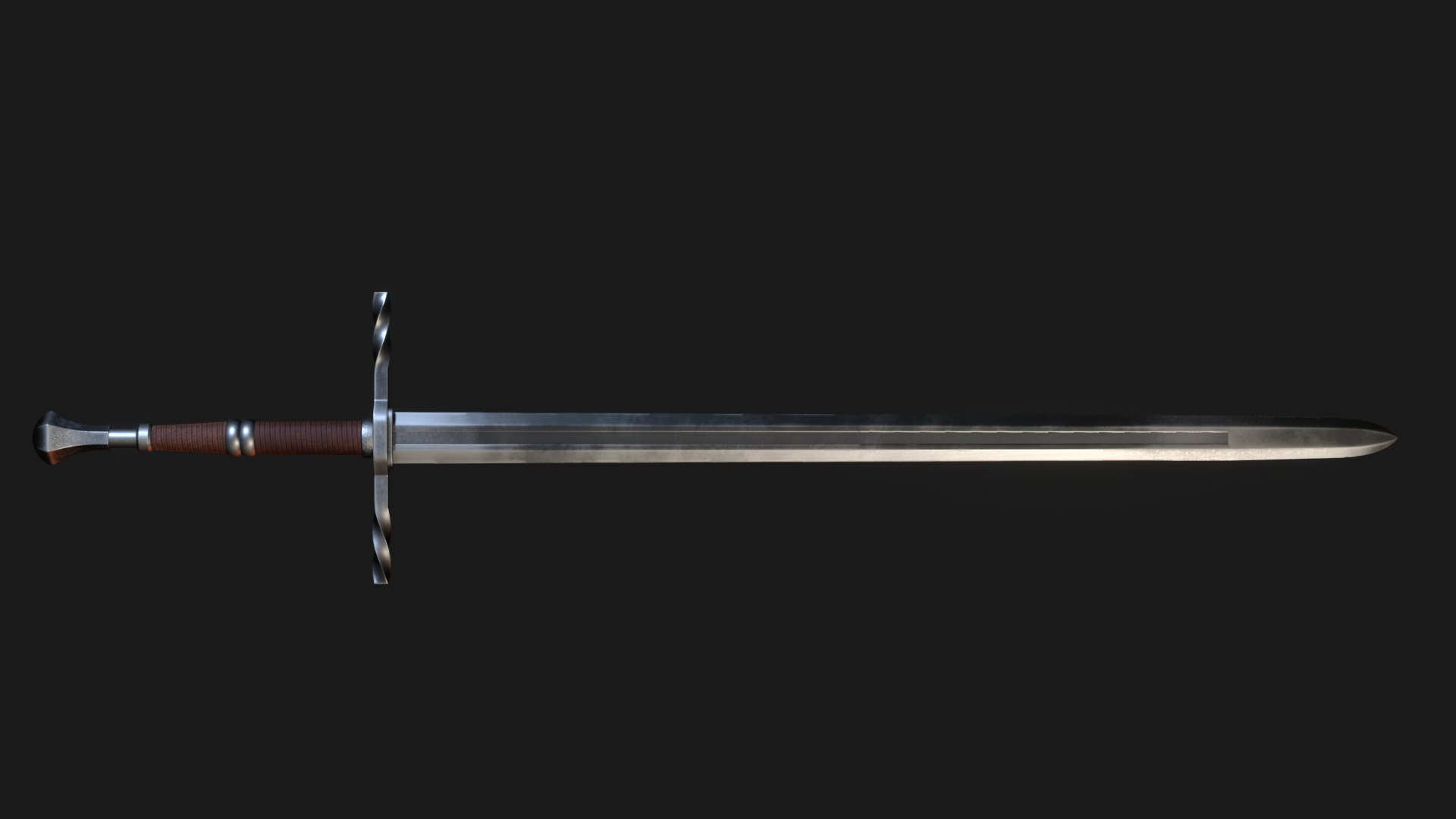 Medieval Longsword 3D model - TurboSquid 1876374